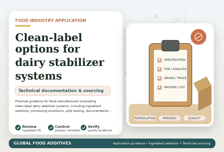 Clean-label dairy stabilizer system ingredients and product development